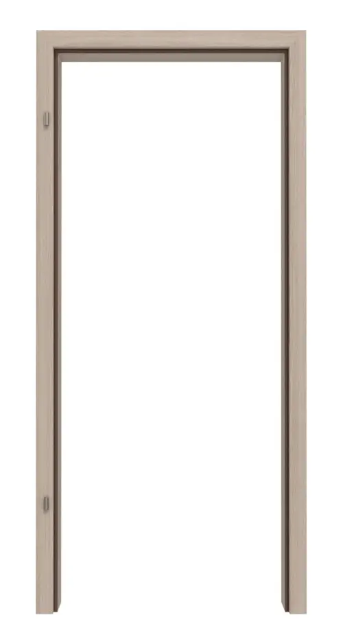 HÖRMANN Ościeżnica do drzwi wejściowych do mieszkania, dąb szary, Duradecor z zaokrągloną krawędzią