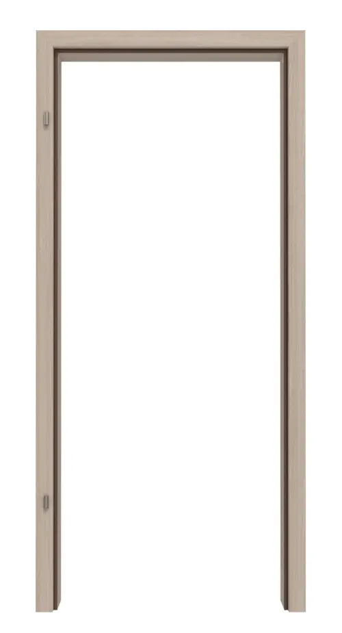Widok z przodu dąb szary Basic Durat ościeżnica drewniana do drzwi dymoszczelne (zaokrąglony krawędź) - Huga