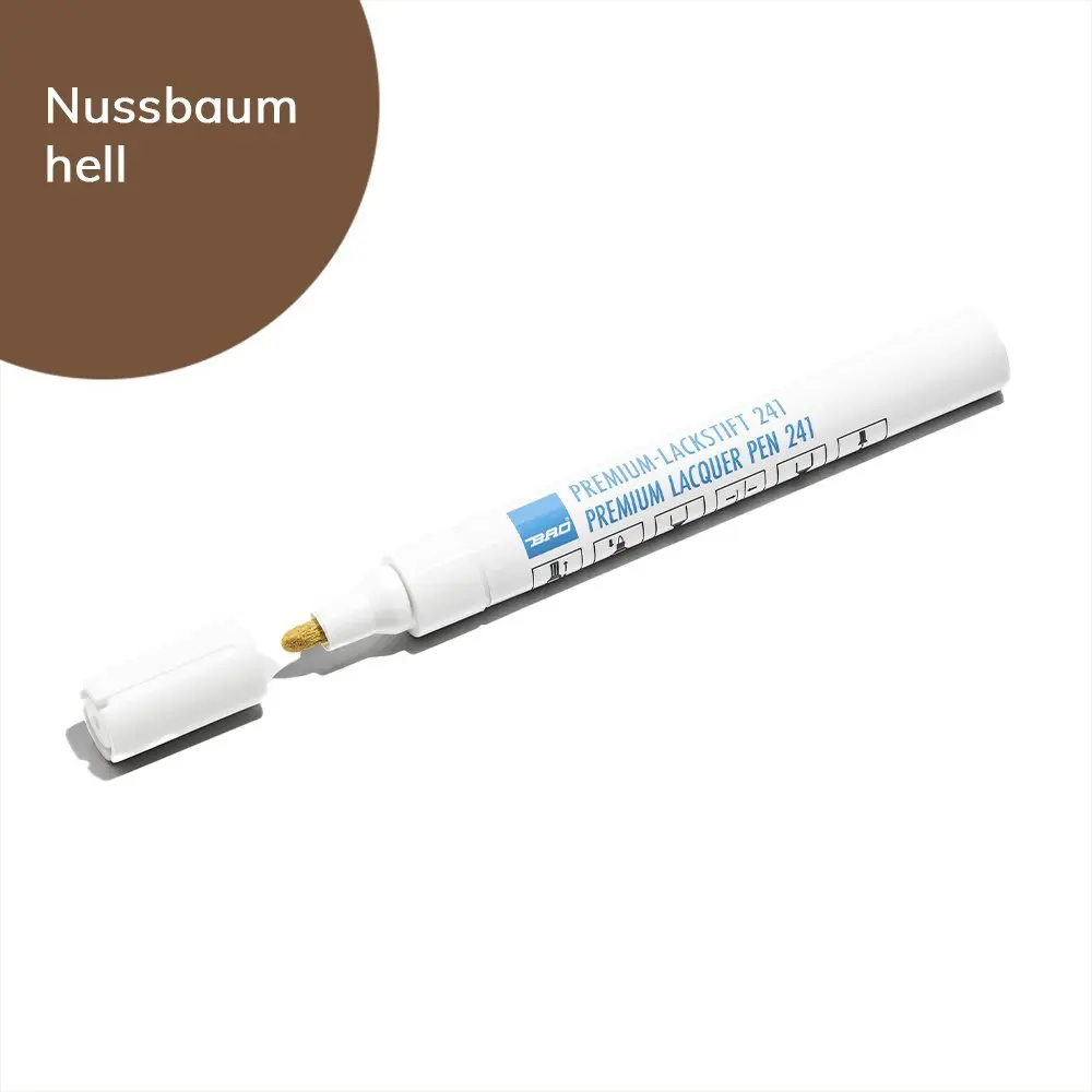 Widok na pisak do retuszu lakieru Premium 241 orzech włoski jasny - Bao Chemie
