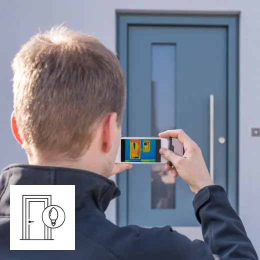 Zdjęcie z doradztwa na miejscu drzwi energooszczędne - usługa