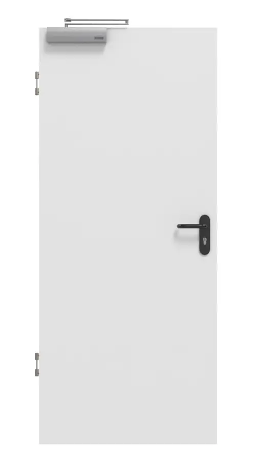 Widok z przodu biel baliowa Basic Durat drzwi przeciwpożarowe - Huga