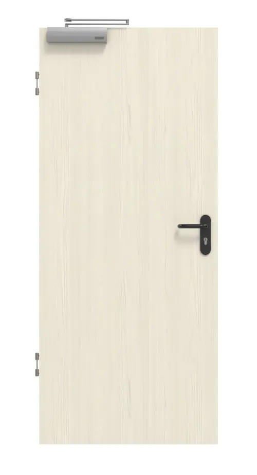 Zdjęcie z przodu modrzew lazura Basic Durat drzwi przeciwpożarowe - Huga