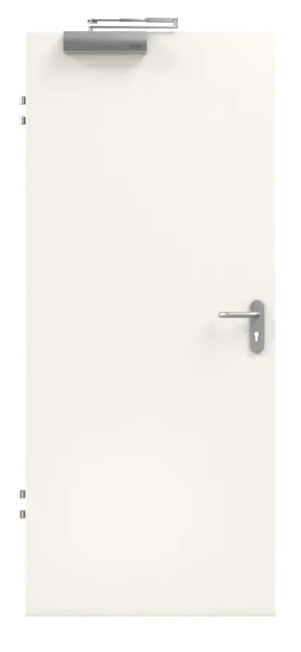 Zdjęcie drzwi przeciwpożarowe biały lakier biały RAL 9010 według normy VKF - Schörghuber