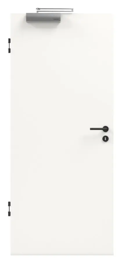 Zdjęcie drzwi przeciwpożarowych T-30 Typ48 biały błyszczący 9016 - Jeld-Wen