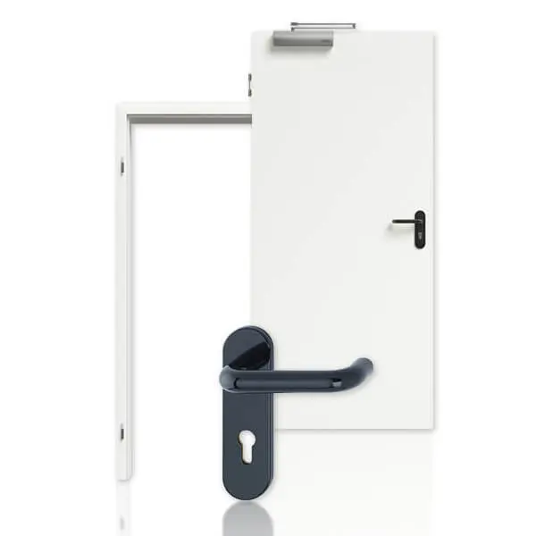 Zdjęcie: kompletny zestaw drzwi przeciwpożarowe T30 arctic biały RAL 9016 WestaLack w tym ościeżnica