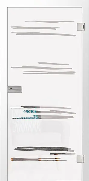 Zdjęcie szklanych drzwi Bukarest Mattprint z przezroczystym motywem - Erkelenz