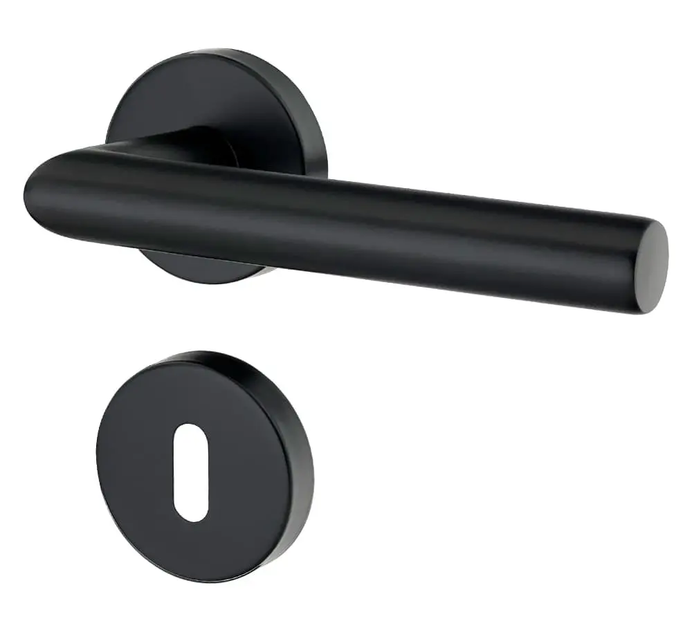 1. Zdjęcie INTERIO klamka drzwiowa Cetus stal szlachetna czarny