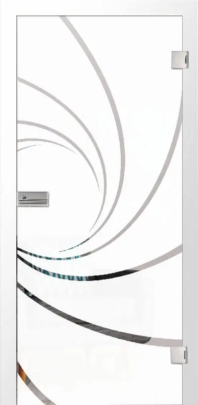 Drzwi szklane Cristall Klassisch matowe z przezroczystym motywem - Erkelenz