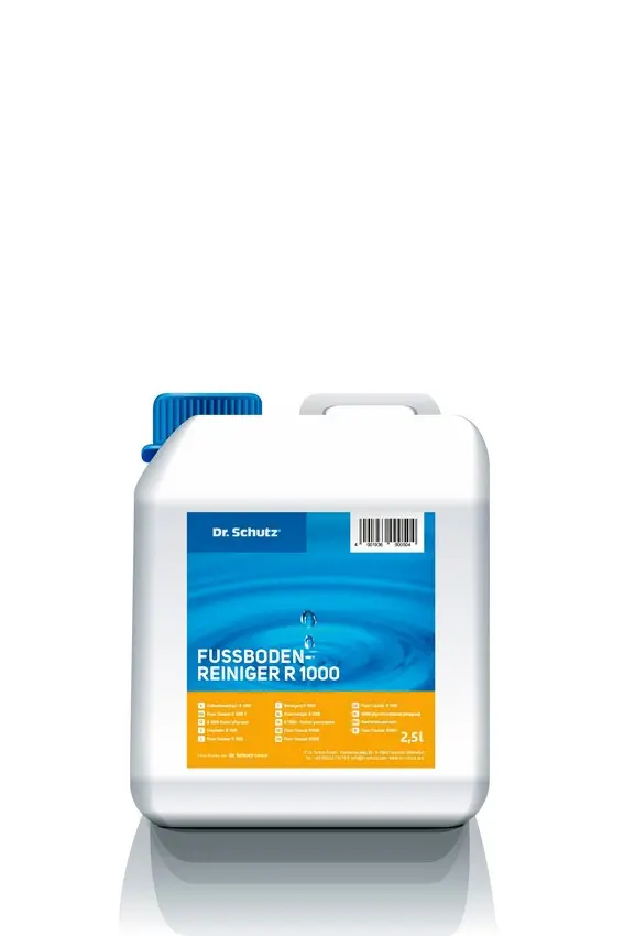 Widok środka do czyszczenia podłóg R 1000 2,5 l do paneli winylowych i podłóg z designem - Dr. Schutz