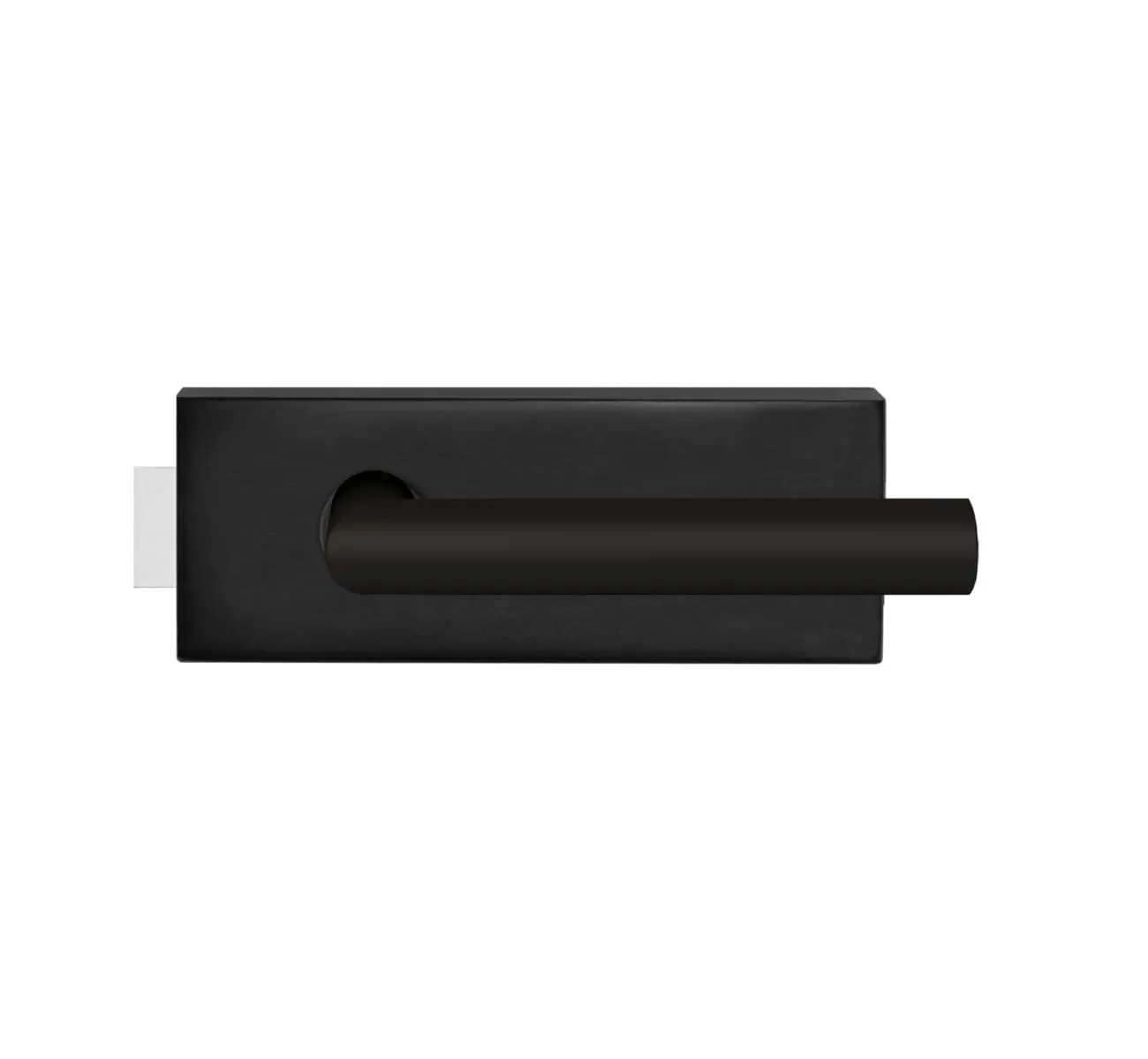 KARCHER DESIGN zestaw okuć Essence Rhodos Kosmos czarny prostokątny do drzwi przeszklonych