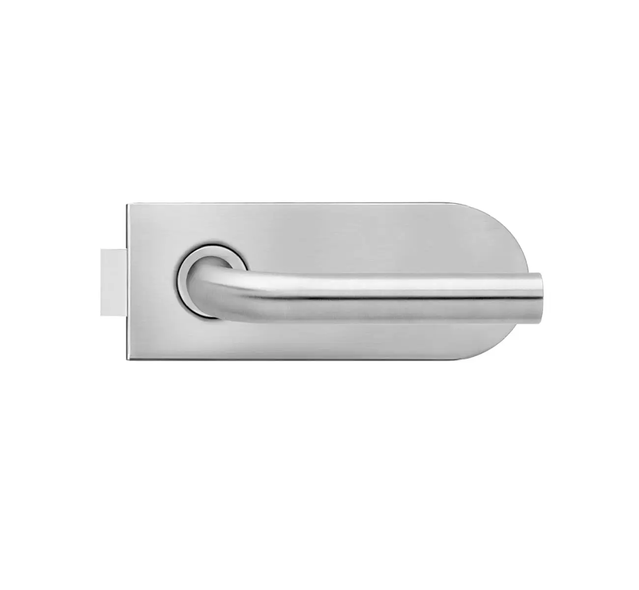 KARCHER design zestaw okuć Metro Malta stal nierdzewna matowa półokrągły do drzwi przeszklone