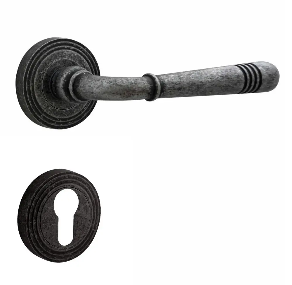 PROGRIFF okucie Helena znal kolor antyczny szary rozety okrągłe