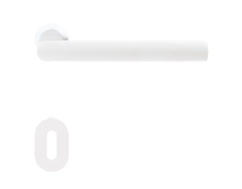 Rhodos ER28 Mini polaris biały rozeta okrągła zestaw do drzwi pokojowych BB - Karcher design