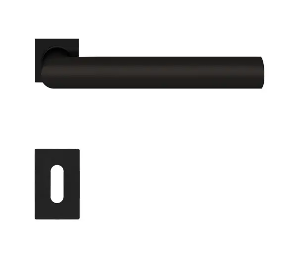 KARCHER design klamka drzwiowa Rhodos ER28 Q Mini kosmos czarny rozeta kwadratowa