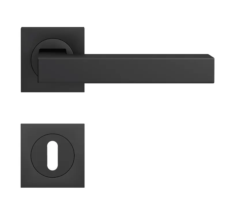 Seattle ER46Q kosmos czarny prostokątne okucie rozetowe BB - Karcher design