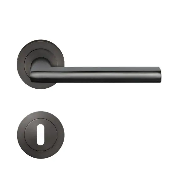 Montana ER54 tytanowa szarość rozeta okrągła zestaw do drzwi pokojowych BB - Karcher design