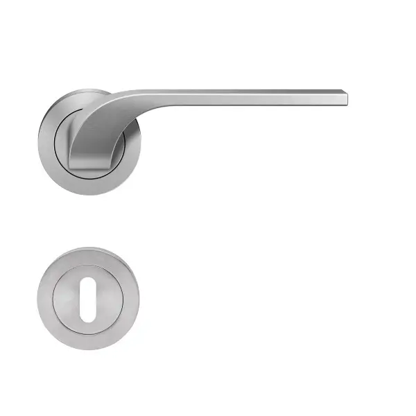 Las Vegas ER87 stal nierdzewna matowa rozeta okrągła zestaw do drzwi pokojowych BB - Karcher design