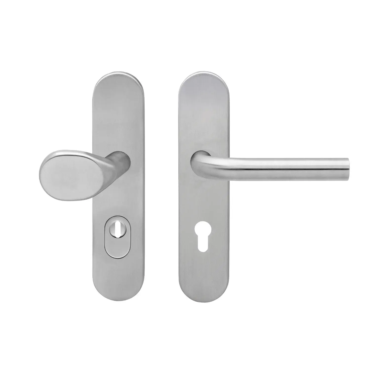 KARCHER design zamek z zabezpieczeniem przed zmianą Malta stal nierdzewna matowa do drzwi wejściowych do mieszkania z zabezpieczeniem wkładki