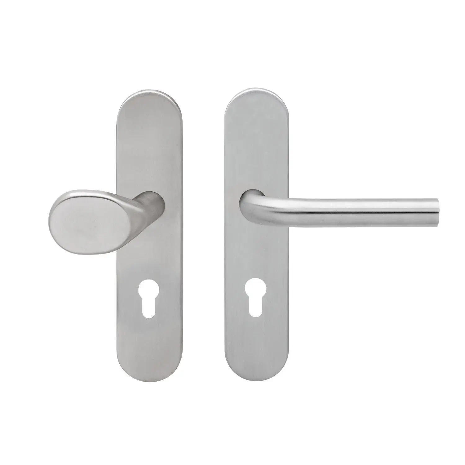 KARCHER design zamek z zabezpieczeniem przed zmianą Malta stal nierdzewna matowa do drzwi wejściowych do mieszkania bez zabezpieczenia wkładki.