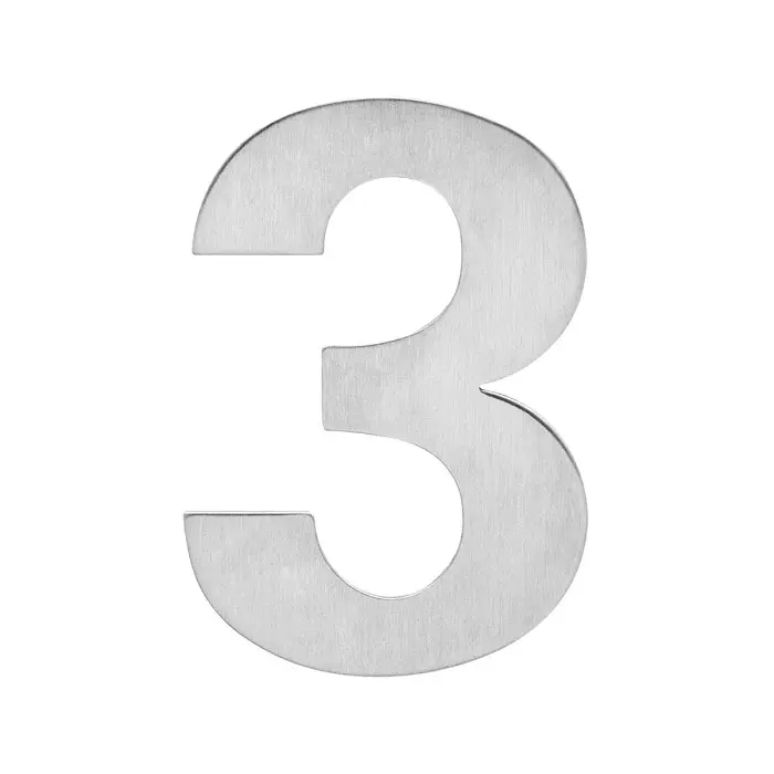 KARCHER design Numer domu 3 stal nierdzewna matowa 100 mm