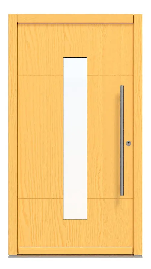 Kneer Haustür Holz 311 Kiefer LAS-12-09-Kiefer LAS-12-09 Frontansicht außen