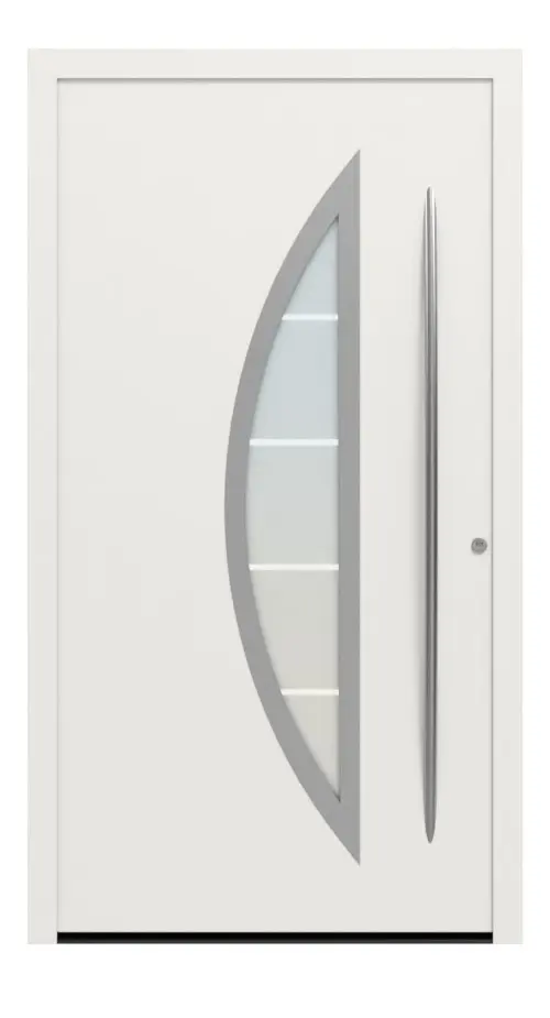 Hörmann Haustür ThermoSafe 045 RAL 9016-RAL 9016 Frontansicht außen