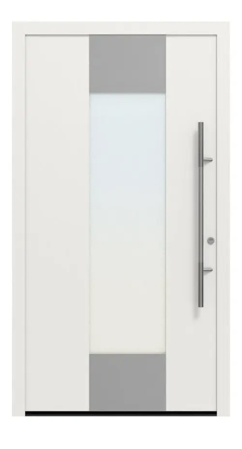 Hörmann Haustür ThermoSafe 140 RAL 9016-RAL 9016 Frontansicht außen