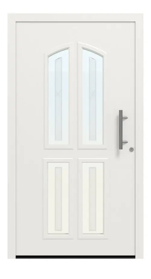 Hörmann Haustür ThermoSafe 402 RAL 9016-RAL 9016 Frontansicht außen