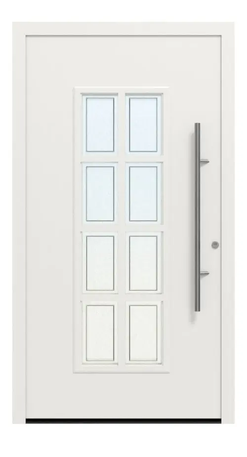 Hörmann Haustür ThermoSafe 445 RAL 9016-RAL 9016 Frontansicht außen