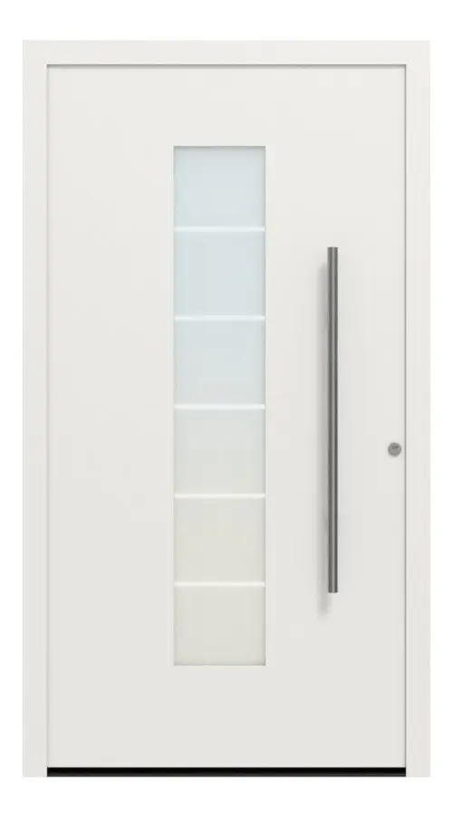 Hörmann Haustür ThermoSafe Aktion 504 RAL 9016-RAL 9016 Frontansicht außen