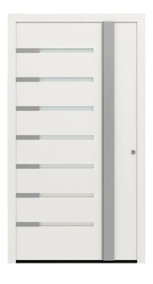 Hörmann Haustür ThermoSafe 524 RAL 9016-RAL 9016 Frontansicht außen