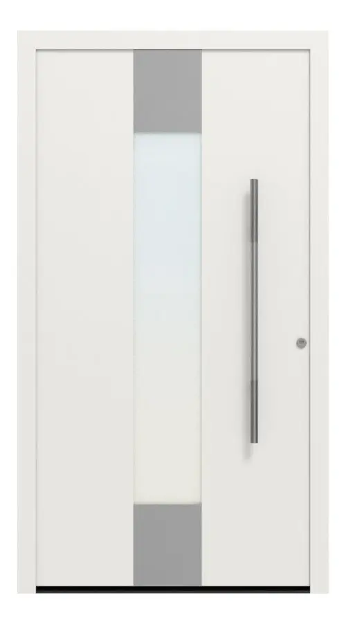 Hörmann Haustür ThermoSafe 680 RAL 9016-RAL 9016 Frontansicht außen