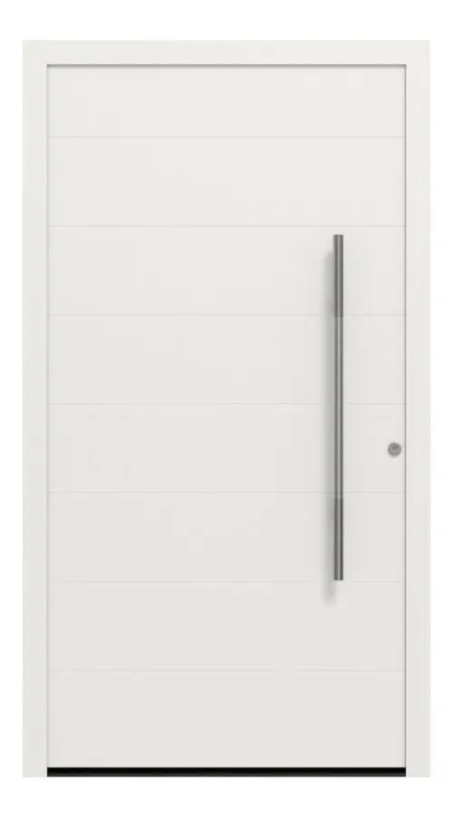 Hörmann Haustür ThermoSafe 861 RAL 9016-RAL 9016 Frontansicht außen