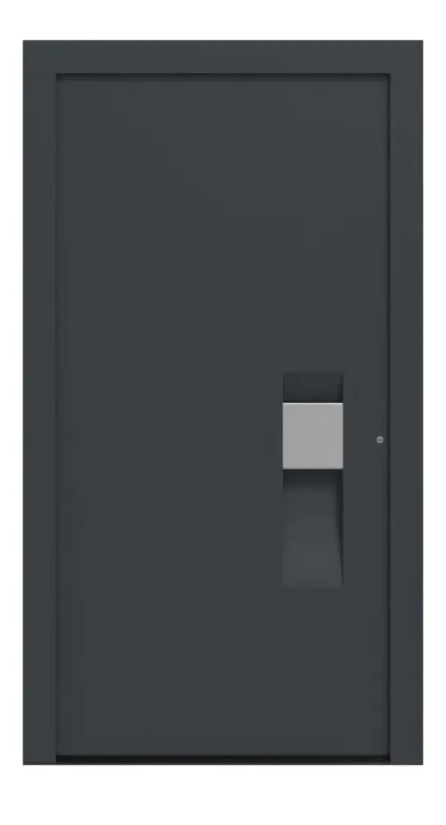 Hörmann Haustür ThermoCarbon 304 RAL 7016-RAL 7016 Frontansicht außen