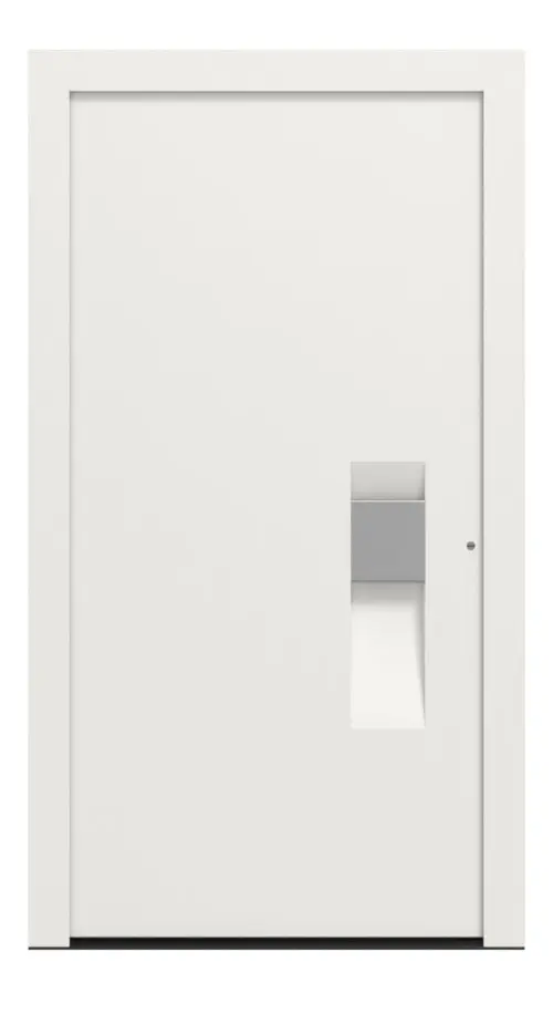 Hörmann Haustür ThermoCarbon 304 RAL 9016-RAL 9016 Frontansicht außen