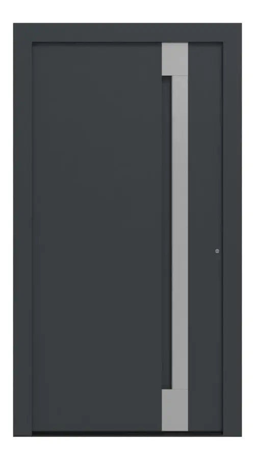 Hörmann Haustür ThermoCarbon 308 RAL 7016-RAL 7016 Frontansicht außen