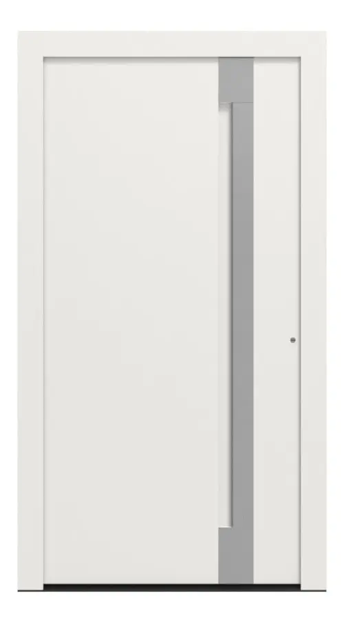 Hörmann Haustür ThermoCarbon 308 RAL 9016-RAL 9016 Frontansicht außen