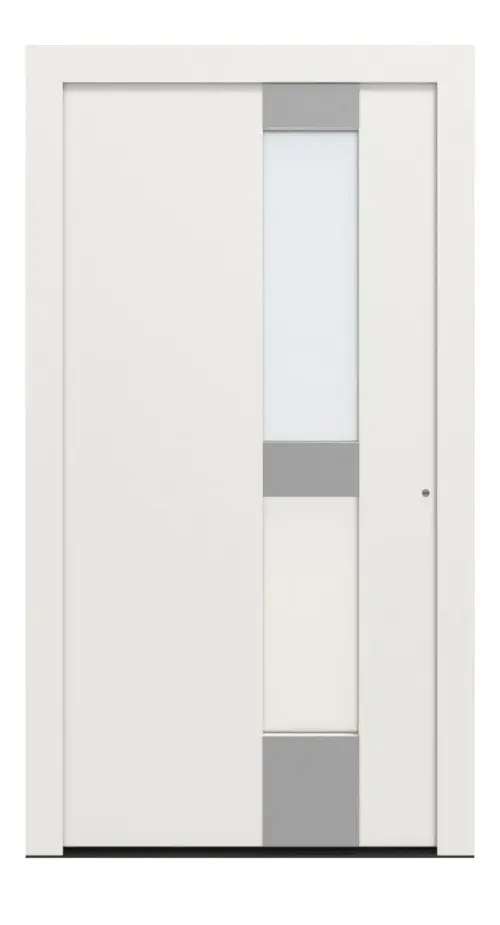 Hörmann Haustür ThermoCarbon 310 RAL 9016-RAL 9016 Frontansicht außen