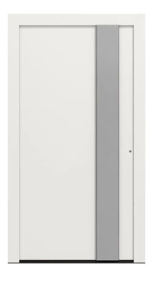 Hörmann Haustür ThermoCarbon 565 RAL 9016-RAL 9016 Frontansicht außen