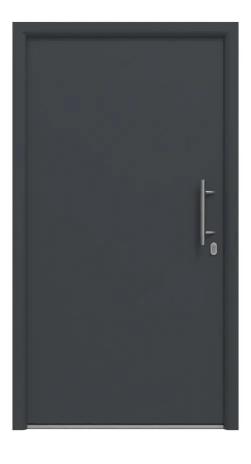 Hörmann Haustür Thermo65 010 RAL 7016-RAL 7016 Frontansicht außen