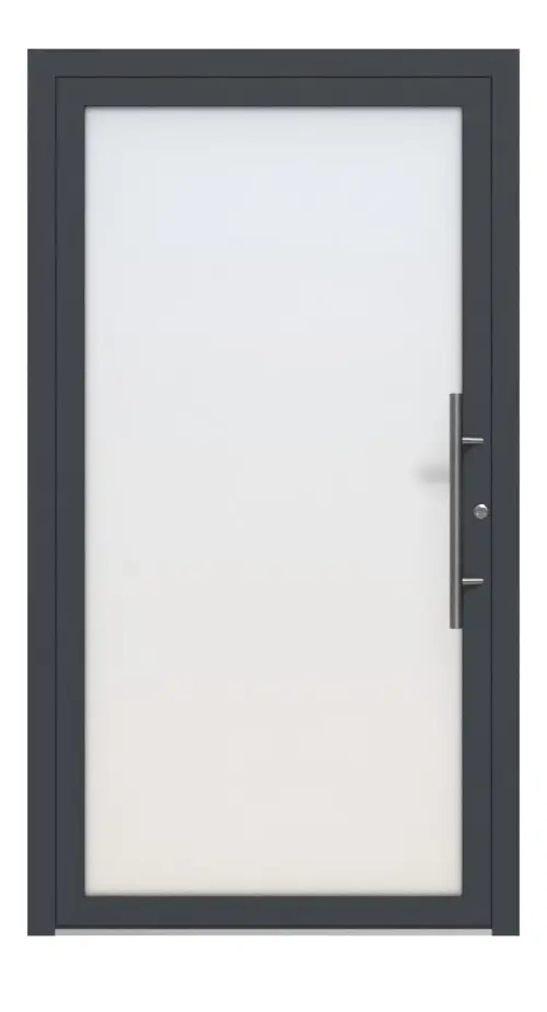 Splendoor Haustür LIGHT L1010 RAL 7016-RAL 7016 Frontansicht außen