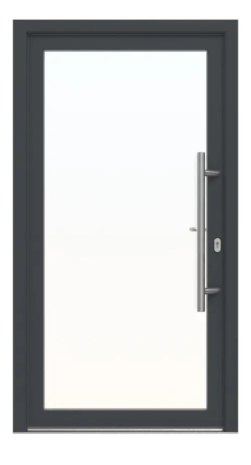 Meeth Haustür Signum PVC 60 RAL 7016-RAL 9016 Frontansicht außen