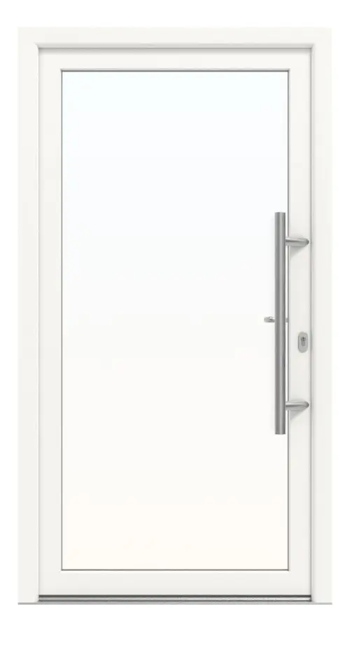 Meeth Haustür Signum PVC 60 RAL 9016-RAL 9016 Frontansicht außen