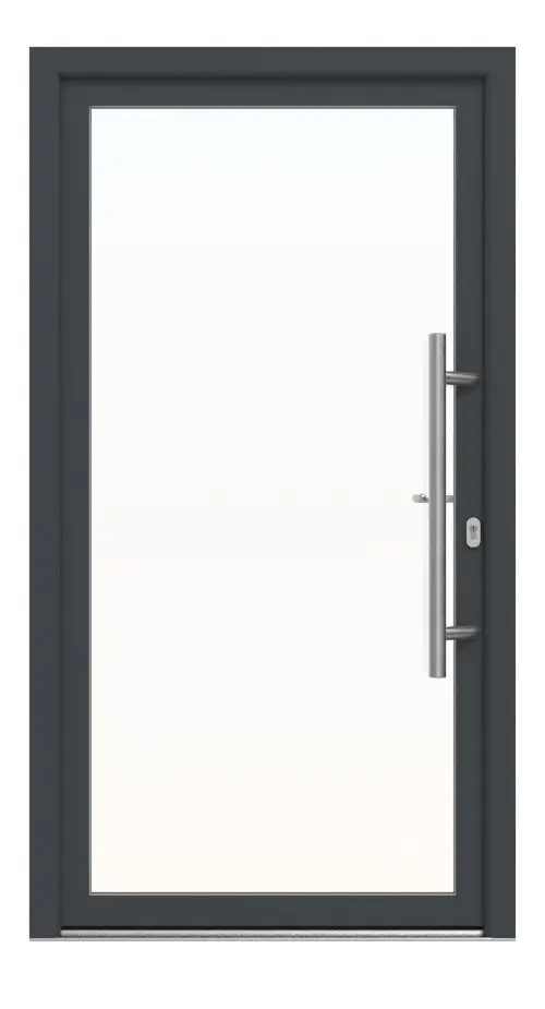 Meeth Haustür Signum Alu 60 RAL 7016-RAL 7016 Frontansicht außen