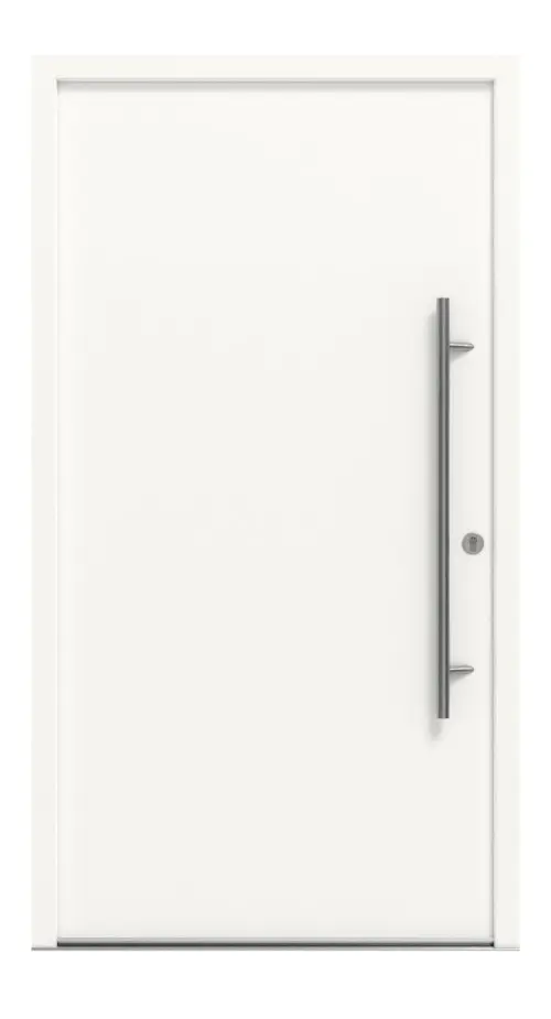 Interio Energiespar-Haustür Stahl-Alu Motiv B05 RAL 9016-RAL 9016 Frontansicht außen