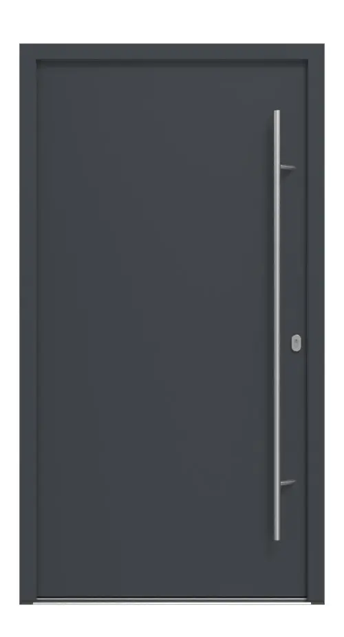 Haustür System S68 ZL ARCTIC Artemida RAL 7016-RAL 7016 Frontansicht außen