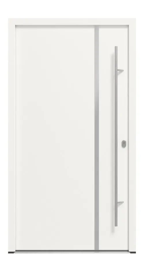 Haustür System S68 ZL ARCTIC Hebe RAL 9016-RAL 9016 Frontansicht außen