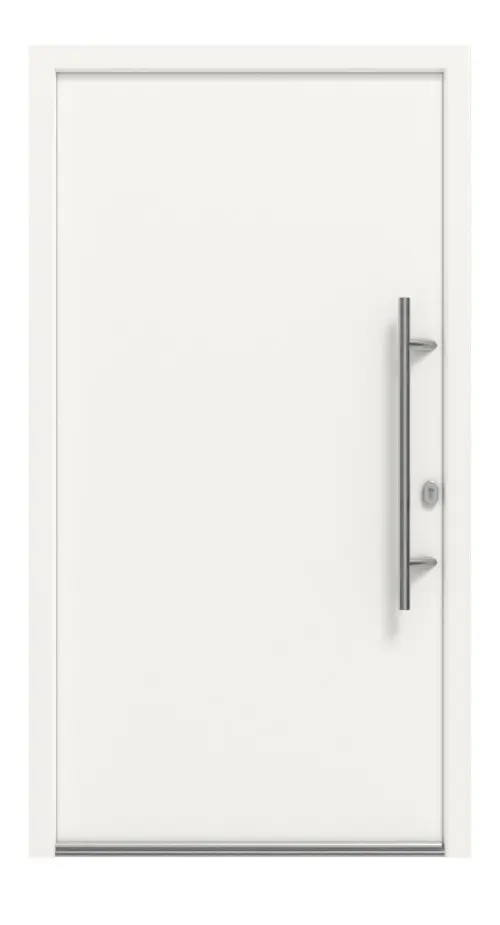Haustür Smart AL-101 RAL 9016-RAL 9016 Frontansicht außen