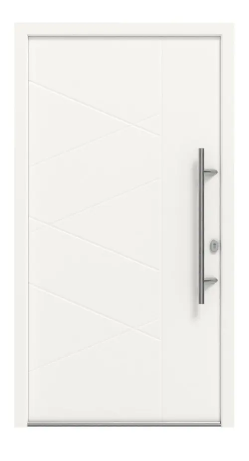 Haustür Smart AL-821 RAL 9016-RAL 9016 Frontansicht außen