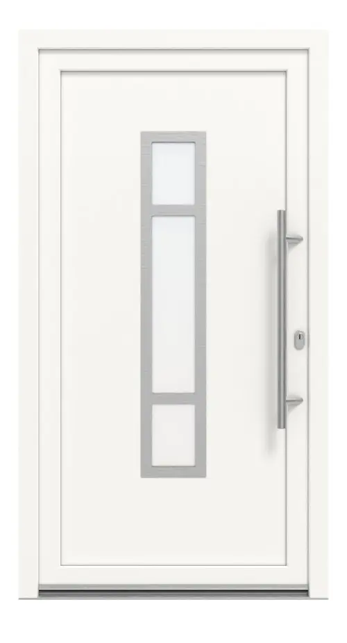 Meeth Haustür Optima 87 RAL 9016-RAL 9016 Frontansicht außen